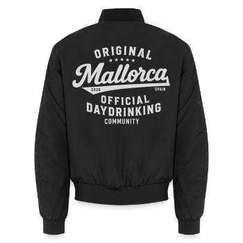 Malle 2026 Official Daydrinking Community 2026 - Unisex Bomberjacke - Schwarz - Hinten - AI Model Male 185 light (185cm)