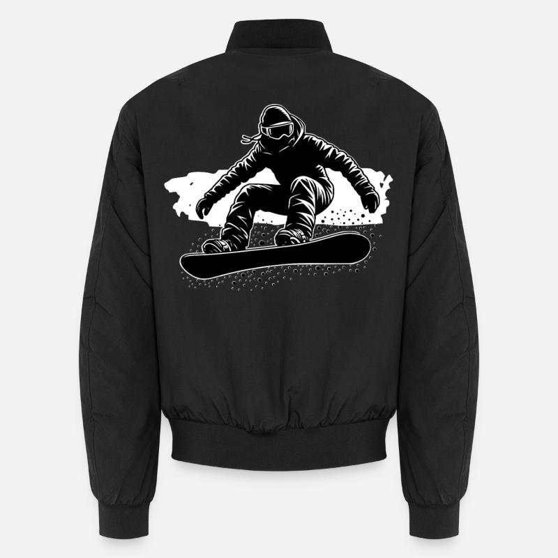 snowboarding - Unisex Bomber Jacket - black
