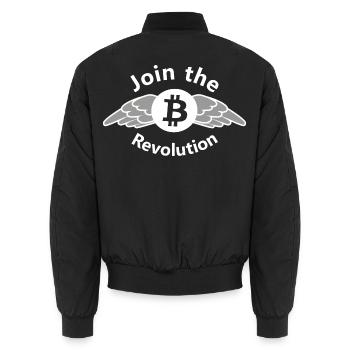 Révolution BitWings - Bomber unisexe - noir - Dos - AI Model Male 185 light (185cm)