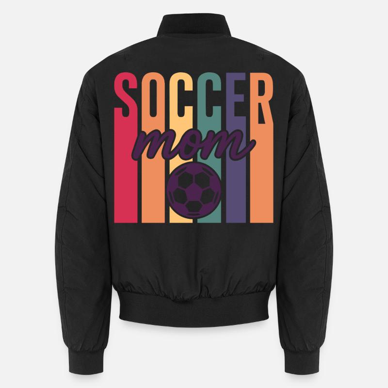 Fußball Mutter - Unisex Bomberjacke - Schwarz