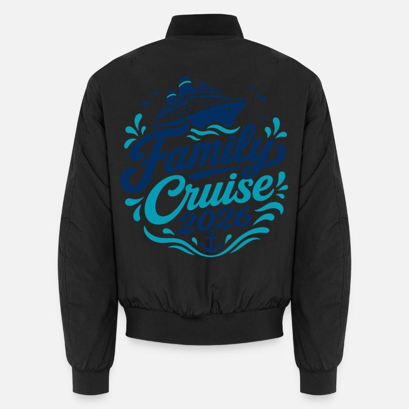 Motif croisière familiale 2026 - Bomber unisexe - noir