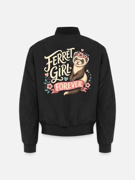 FILLE FURET POUR TOUJOURS - Bomber unisexe - noir