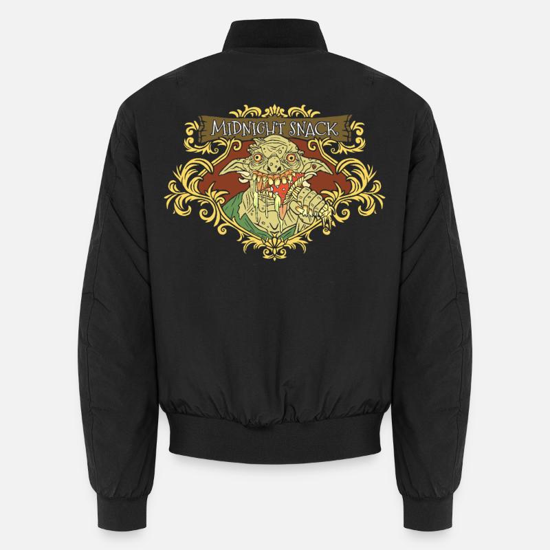 Mitternachts-Snack-Goblin - Unisex Bomberjacke - Schwarz