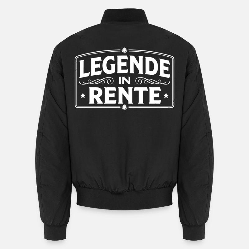 Legend retired - Unisex Bomber Jacket - black