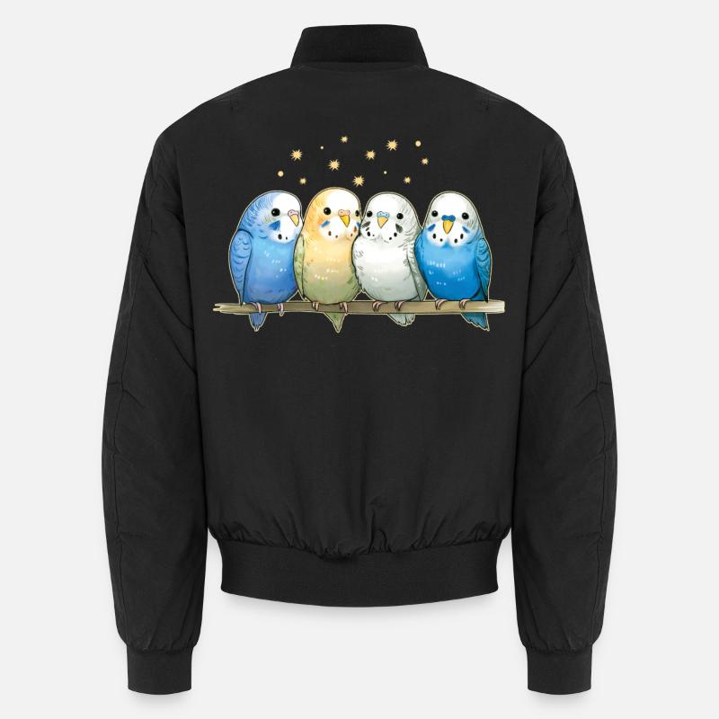 Budgie group - Unisex Bomber Jacket - black