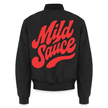 Script rétro de sauce sauvage - Bomber unisexe - noir - Dos - AI Model Male 185 light (185cm)