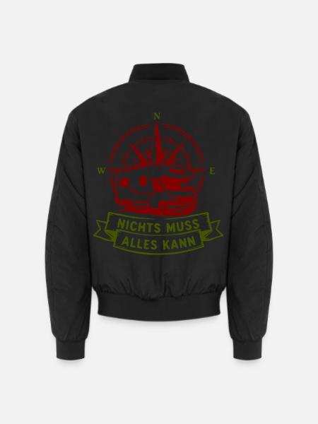 Nichts Muss Alles Kann Wohnmobil Roadtrip - Unisex Bomberjacke - Schwarz