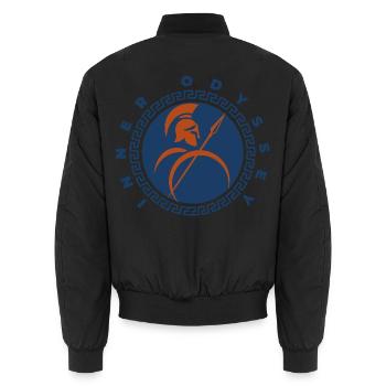 Guerrier mythique Inner Odyssey - Bomber unisexe - noir - Dos - AI Model Male 185 light (185cm)