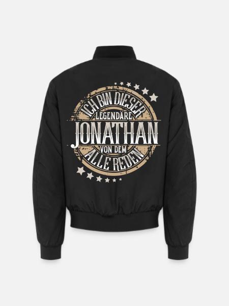 Jonathan - Unisex Bomberjacke - Schwarz
