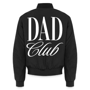 Dad Club - Unisex Bomberjacke - Schwarz - Hinten - AI Model Male 185 light (185cm)