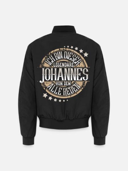 Johannes - Unisex Bomberjacke - Schwarz