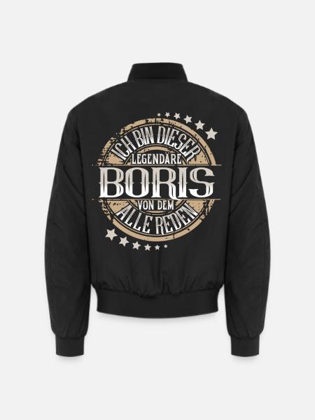 Boris - Unisex Bomberjacke - Schwarz