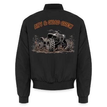 ATV & Quad Crew Mud Action - Unisex Bomberjacke - Schwarz - Hinten - AI Model Male 185 light (185cm)