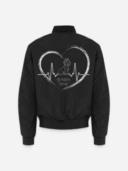 Yorkshire Herzschlag – Unendliche Liebe - Unisex Bomberjacke - Schwarz