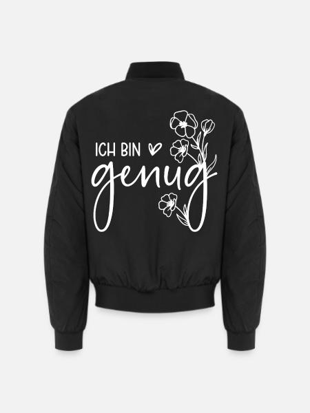 Ich bin genug - Unisex Bomberjacke - Schwarz