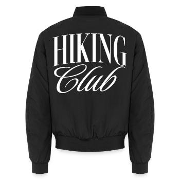 Hiking Club - Unisex Bomberjacke - Schwarz - Hinten - AI Model Male 185 light (185cm)