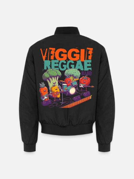 VEGGIE REGGAE BAND - Unisex Bomberjacke - Schwarz