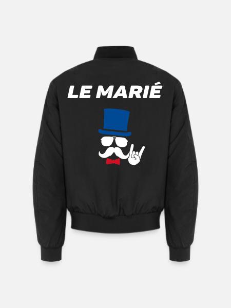 Der Bräutigam | Humor-Junggesellinnenabschied - Unisex Bomberjacke - Schwarz