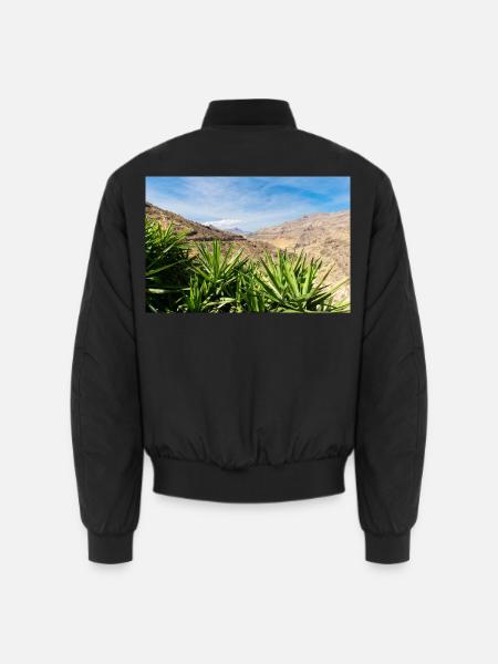 Gran Canaria Berglandschaft - Unisex Bomberjacke - Schwarz