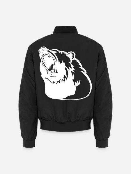 Das Erwachen des Eisbären - Unisex Bomberjacke - Schwarz