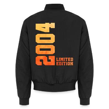 22. Geburtstag limited edition 2004 jahrgang 2004 - Unisex Bomberjacke - Schwarz - Hinten - AI Model Male 185 light (185cm)