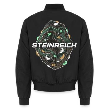 Bouldering_streetwear_vector_ill_2K_20260910121 - Unisex Bomberjacke - Schwarz - Hinten - AI Model Male 185 light (185cm)