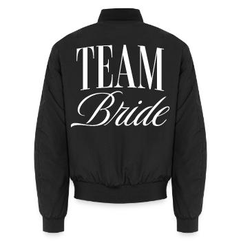 Team Bride - Unisex Bomberjacke - Schwarz - Hinten - AI Model Male 185 light (185cm)
