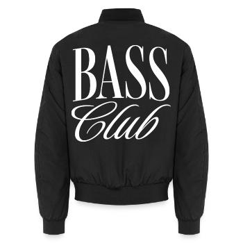 Bass Club - Unisex Bomberjacke - Schwarz - Hinten - AI Model Male 185 light (185cm)