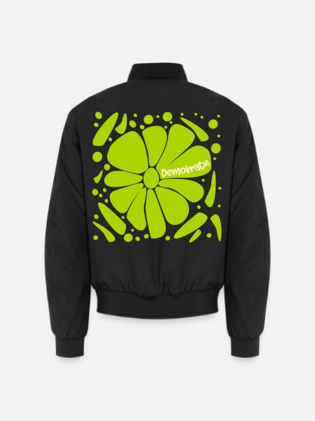 Blumen Demokratie - Unisex Bomberjacke - Schwarz