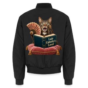 Lady Catterleys Geliebte - Unisex Bomberjacke - Schwarz - Hinten - AI Model Male 185 light (185cm)