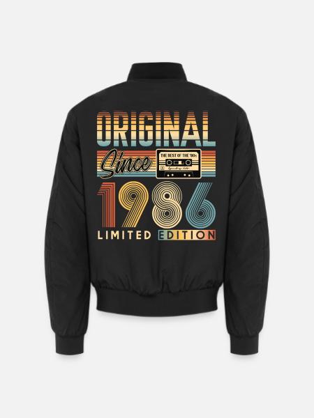 40. Geburtstag, 40 Jahre - Unisex Bomberjacke - Schwarz
