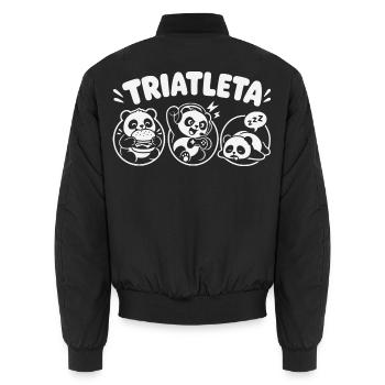 Gaming - Unisex Bomberjacke - Schwarz - Hinten - AI Model Male 185 light (185cm)