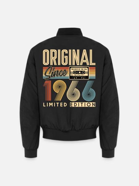 60. Geburtstag, 60 Jahre - Unisex Bomberjacke - Schwarz