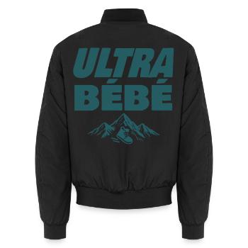 Ultra Baby Trail - Unisex Bomberjacke - Schwarz - Hinten - AI Model Male 185 light (185cm)