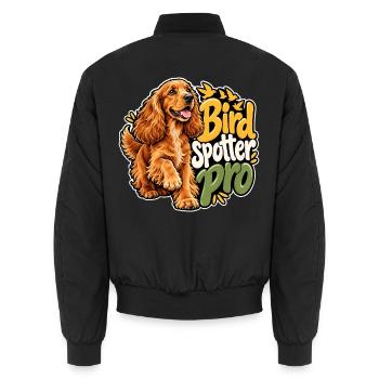 Englischer Cocker Spaniel - Unisex Bomberjacke - Schwarz - Hinten - AI Model Male 185 light (185cm)