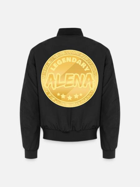Geschenkidee Alena - Unisex Bomberjacke - Schwarz