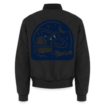Observatorium Weltall Icon - Unisex Bomberjacke - Schwarz - Hinten - AI Model Male 185 light (185cm)