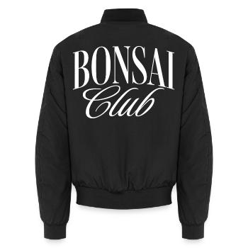 Bonsai Club - Unisex Bomberjacke - Schwarz - Hinten - AI Model Male 185 light (185cm)