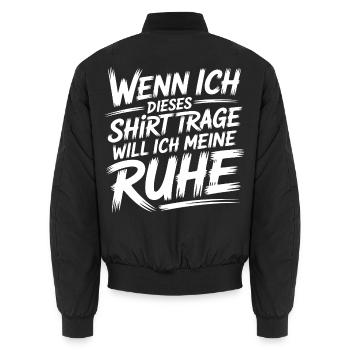 Relaxation Mode - Unisex Bomberjacke - Schwarz - Hinten - AI Model Male 185 light (185cm)