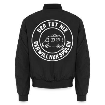 der tut nix womo - Unisex Bomberjacke - Schwarz - Hinten - AI Model Male 185 light (185cm)