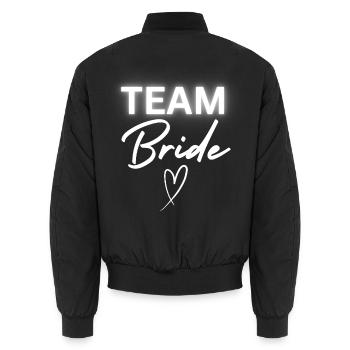 Team Bride - Unisex Bomberjacke - Schwarz - Hinten - AI Model Male 185 light (185cm)