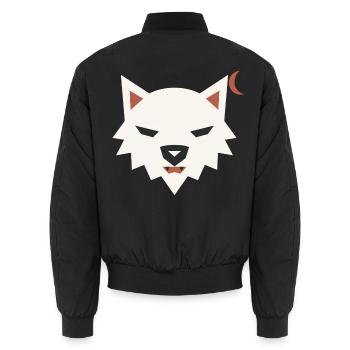 Halloween Werwolf Herren - Unisex Bomberjacke - Schwarz - Hinten - AI Model Male 185 light (185cm)