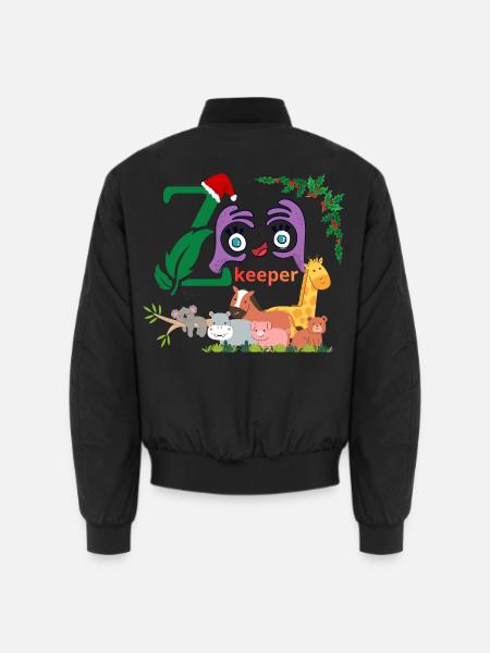 lustiger Tierpfleger - Unisex Bomberjacke - Schwarz