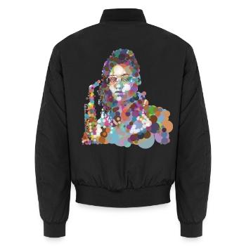 Lakecia - Unisex Bomberjacke - Schwarz - Hinten - AI Model Male 185 light (185cm)