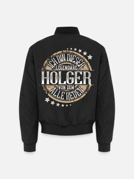 Holger - Unisex Bomberjacke - Schwarz