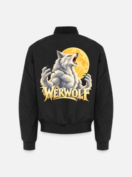 Werwolf Mondlicht Kraft - Unisex Bomberjacke - Schwarz