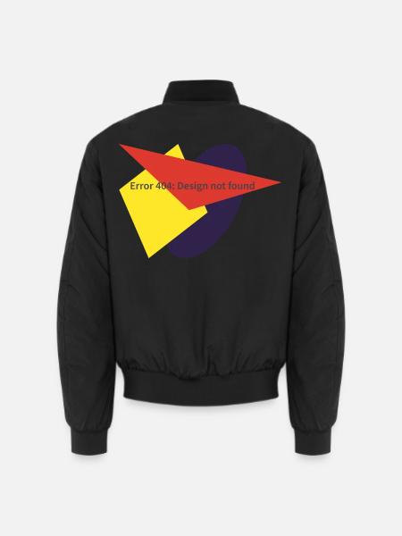 Nerd-Humor - Error 404: Design not found - Unisex Bomberjacke - Schwarz