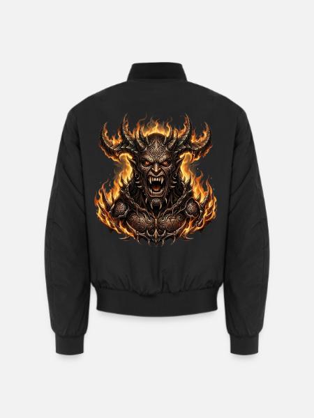 Dämon Teufel Höllenfürst - Unisex Bomberjacke - Schwarz