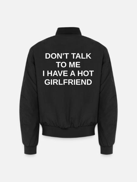 016 Hot Girlfriend Warn-Tee - Unisex Bomberjacke - Schwarz