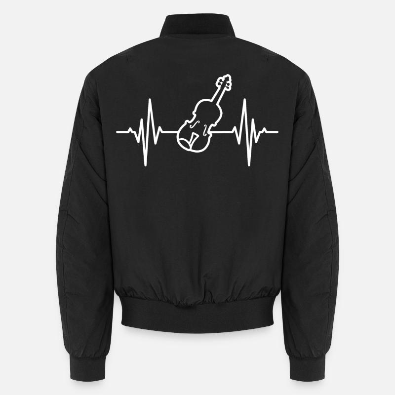 Violine Pulsschlag Unisex Bomberjacke